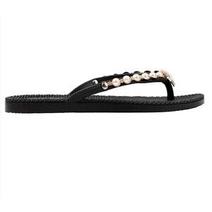 Swalker Women's Crystal Sandal TWINKLE Size 10 Black New Without Box